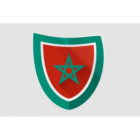 Maroc Flag Style 21 Sticker