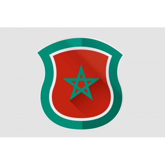 Maroc Flag Style 22 Sticker