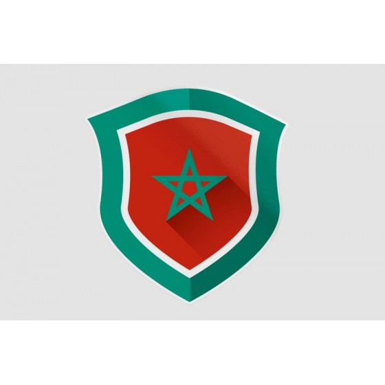 Maroc Flag Style 24 Sticker