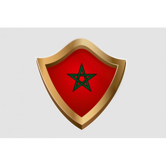 Maroc Flag Style 27 Sticker