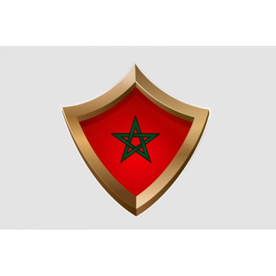 Maroc Flag Style 28 Sticker