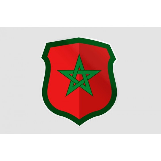 Maroc Flag Style 3 Sticker