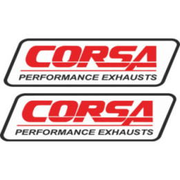 Corsa Performance Exhaust Stickers – Corvette Camaro Track Decals (2-Pack)