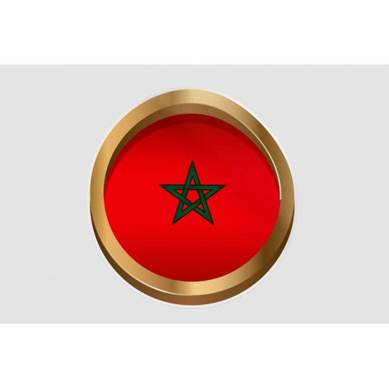 Maroc Flag Style 31 Sticker