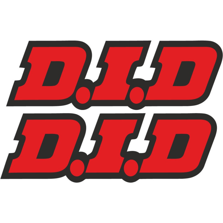 2x D.I.D Stickers Decals - DecalsHouse