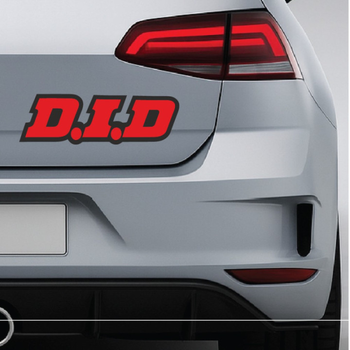 2x D.I.D Stickers Decals - DecalsHouse