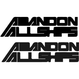 Abandon All Ships Stickers – Band Logo Decals (2-Pack)