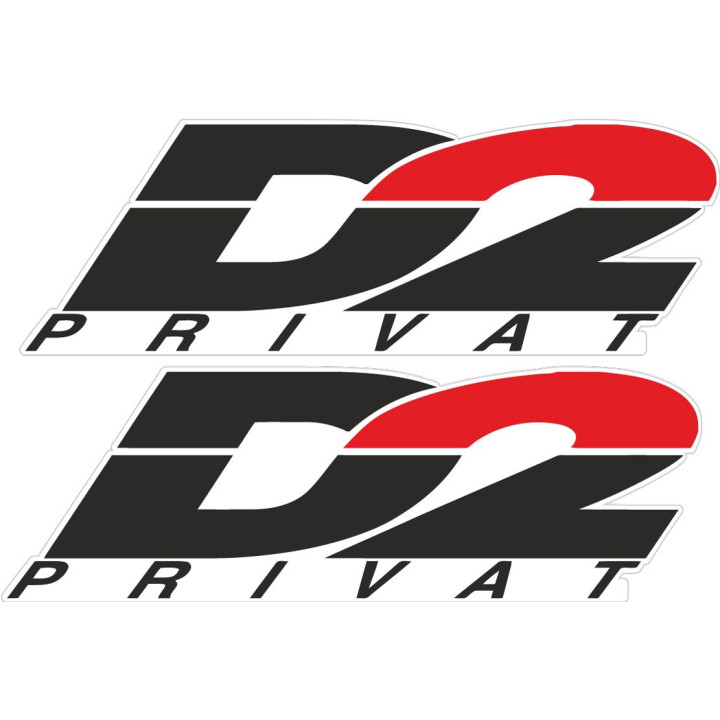 2x D2 Privat Stickers Decals - DecalsHouse