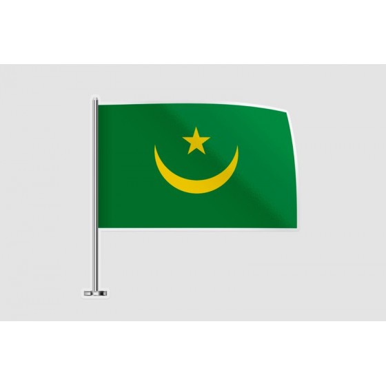Mauritania Flag Sticker