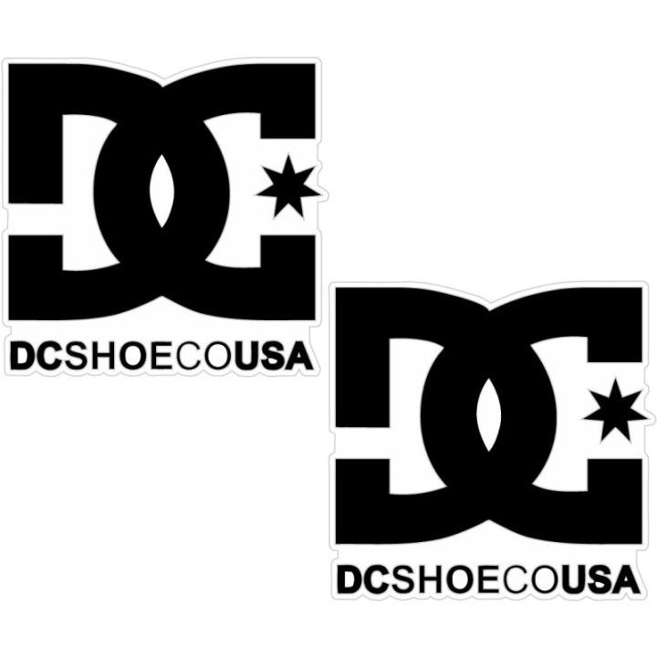 DC Shoes Stickers – DCSHOECOUSA Skate Decals (2-Pack)