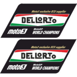 2x Dellorto Moto3 Stickers Decals - DecalsHouse