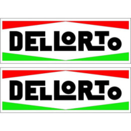 2x Dellorto Style 2 Stickers Decals - DecalsHouse
