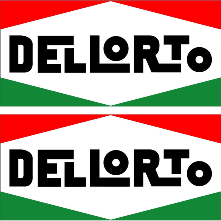 Dellorto Style 3 Stickers – Italian Carburettor Motorsport Decals (2-Pack)