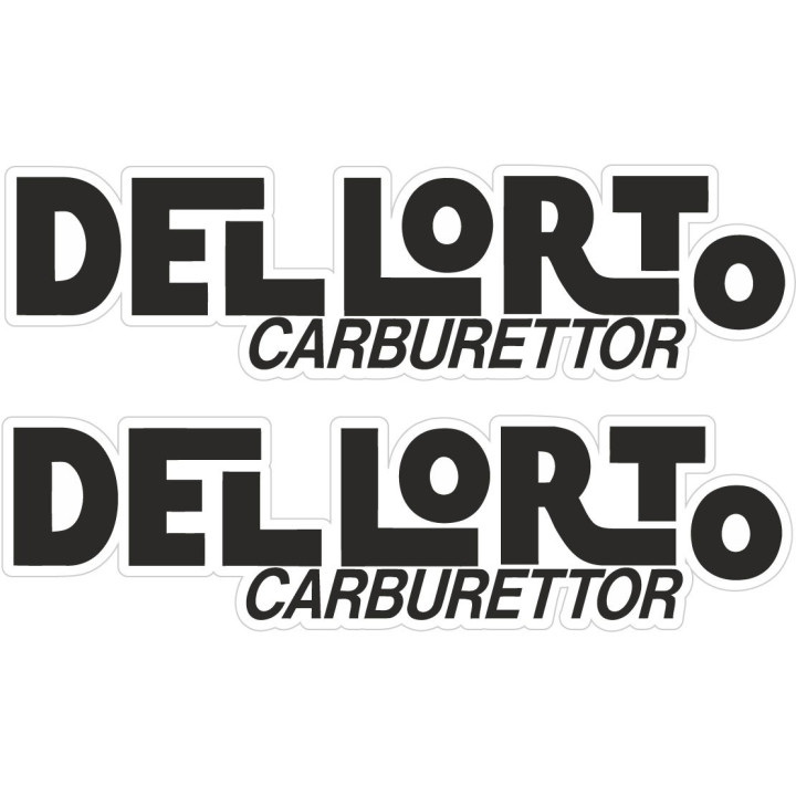 2x Dellorto Style 6 Stickers Decals - DecalsHouse