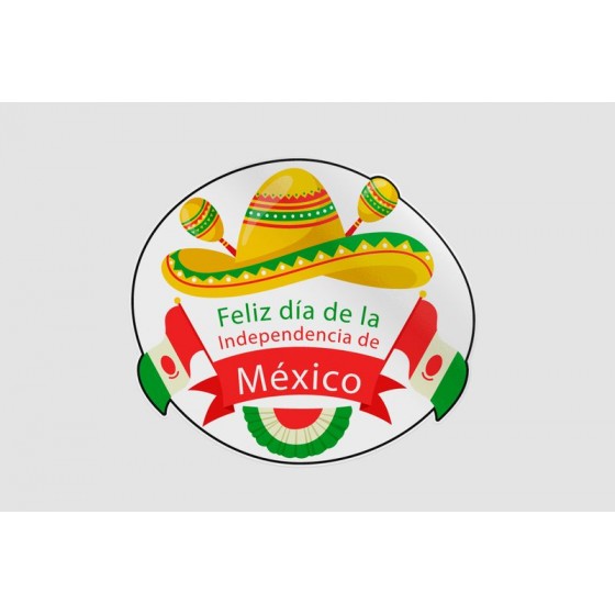 Mexico Flag Style 20 Sticker