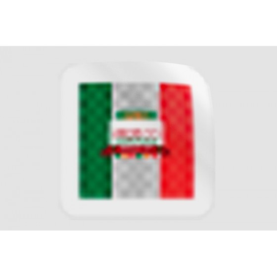 Mexico Flag Style 22 Sticker