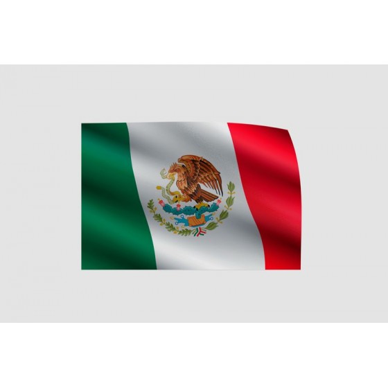 Mexico Flag Style 24 Sticker