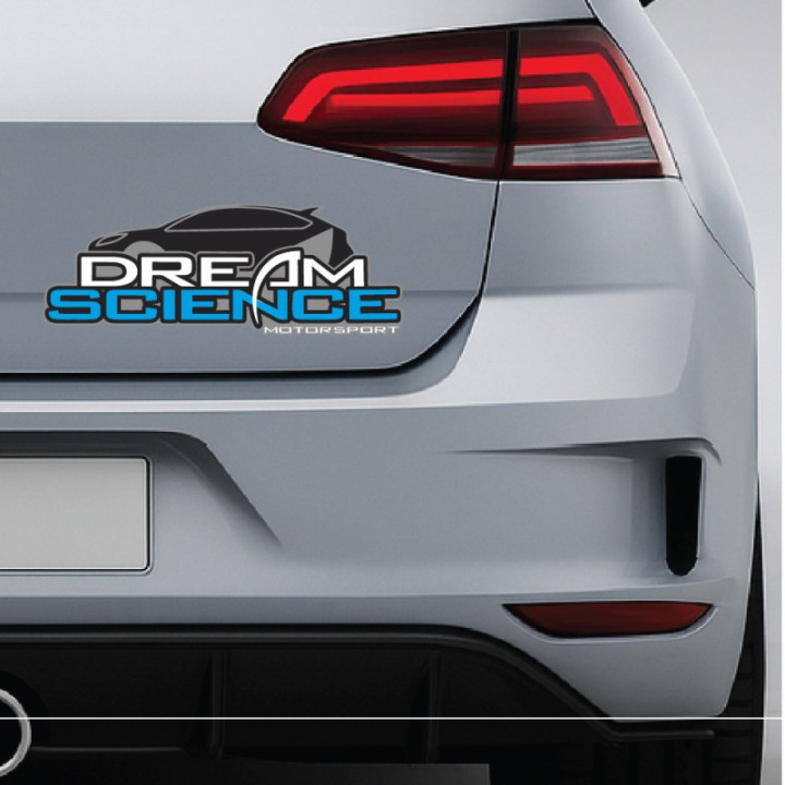 Dream Science Racing Stickers – MX Superbike Sponsor Decals (2-Pack)