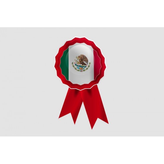Mexico Flag Style 27 Sticker