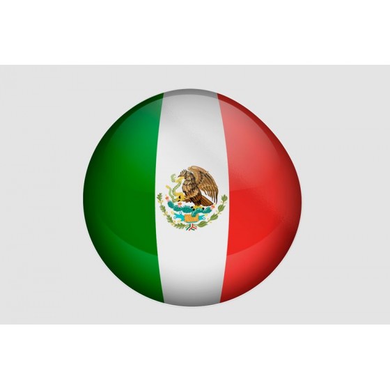 Mexico Flag Style 3 Sticker