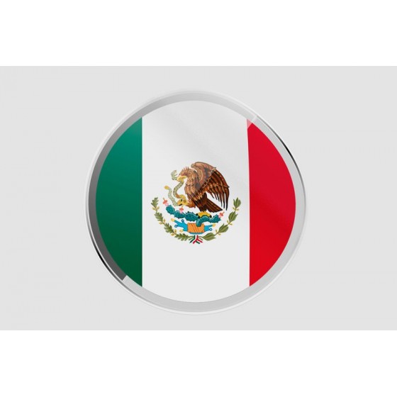 Mexico Flag Style 38 Sticker