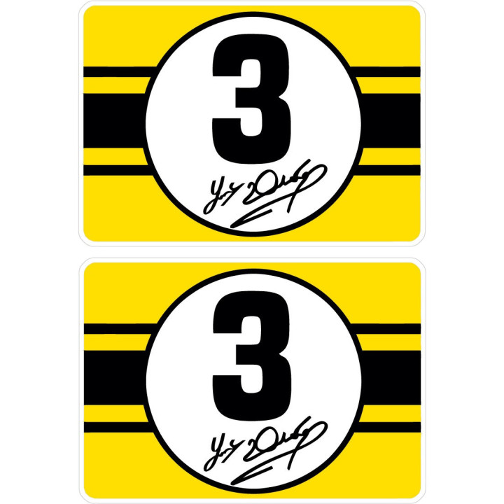 2x Dunlop Joey Stickers Decals - DecalsHouse