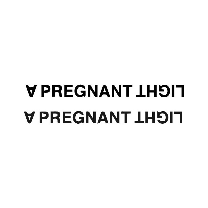 A Pregnant Light Stickers – Black Metal Decals (2-Pack)