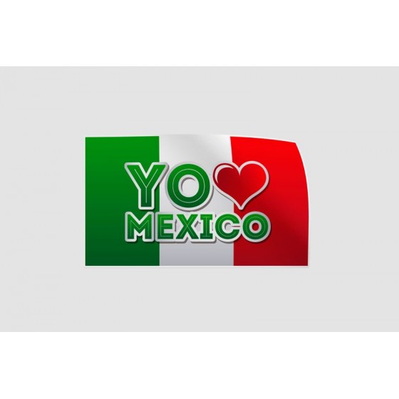 Mexico Flag Style 73 Sticker