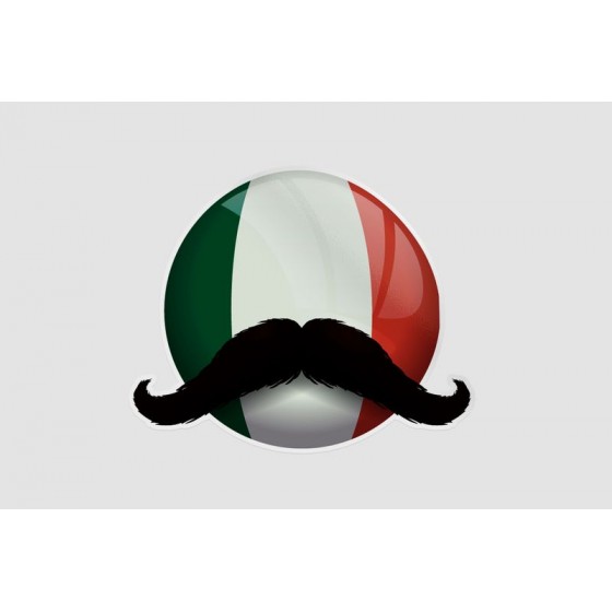 Mexico Flag Style 75 Sticker