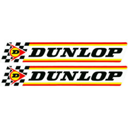 Dunlop Style 8 Stickers – Tyre Motorsport Sponsor Decals (2-Pack)