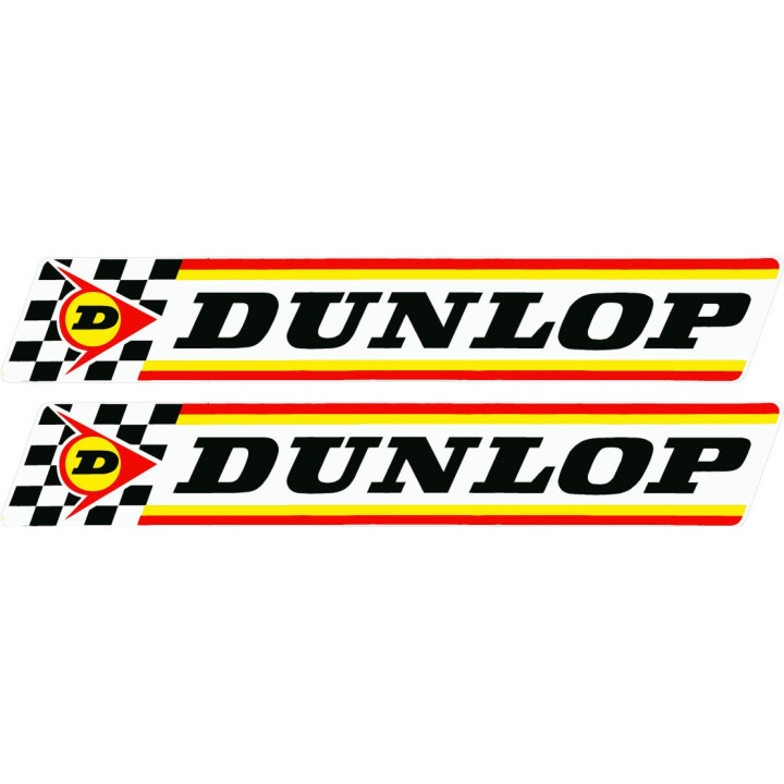 Dunlop Style 8 Stickers – Tyre Motorsport Sponsor Decals (2-Pack)
