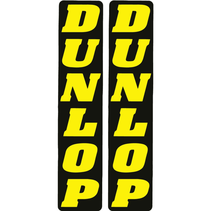 Dunlop Vertical Stickers – Motorsport Racing Tyre Decals (2-Pack)