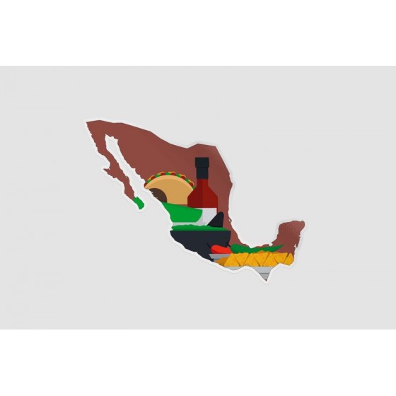Mexico Map Sticker
