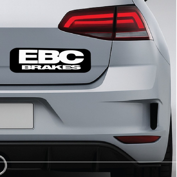 2x Ebc Brakes Black And White Stickers Decals - DecalsHouse