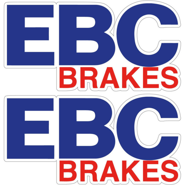 EBC Brakes Stickers – Track Motorsport Performance Decals (2-Pack)