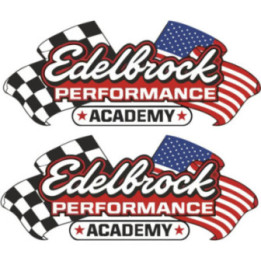 2x Edelbrock Stickers Decals - DecalsHouse
