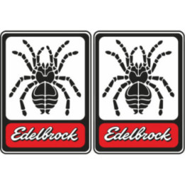 Edelbrock Stickers – Hot Rod Muscle Car V8 Performance Decals (2-Pack)