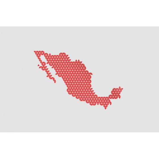Mexico Map Style 69 Sticker