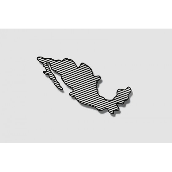 Mexico Map Style 80 Sticker