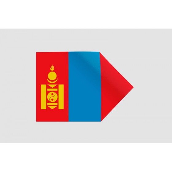 Mongol Flag Style 21 Sticker