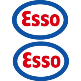Esso Racing Stickers – Classic Motor Racing Sponsor Decals (2-Pack)