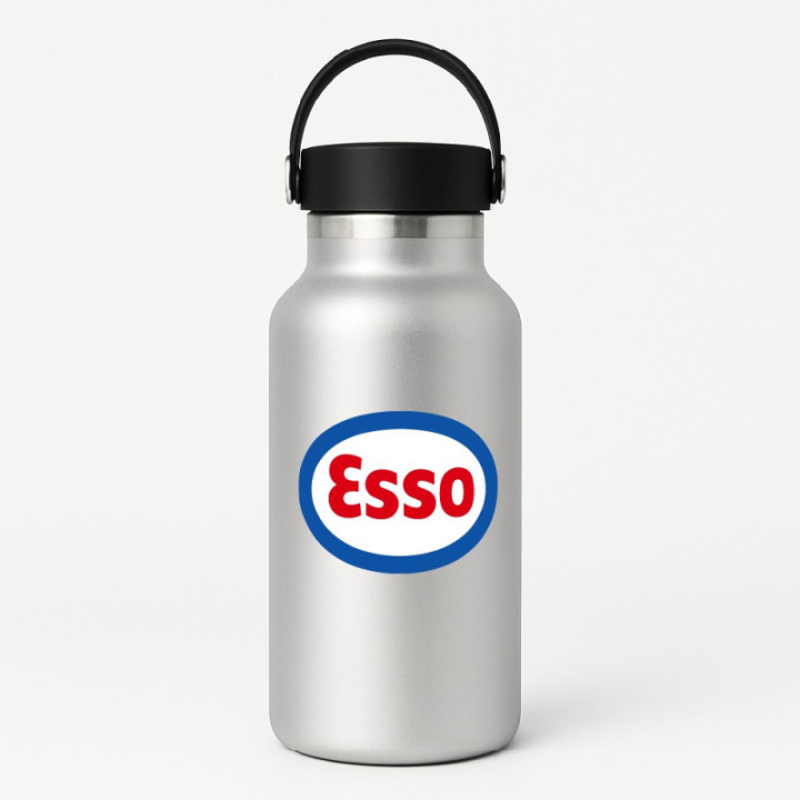 Esso Racing Stickers – Classic Motor Racing Sponsor Decals (2-Pack)