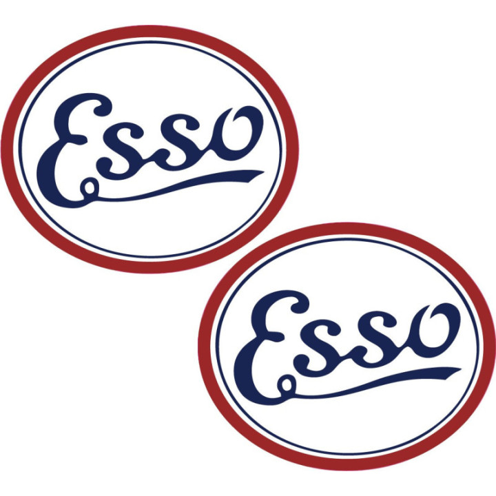 2x Esso Style 5 Stickers Decals - DecalsHouse