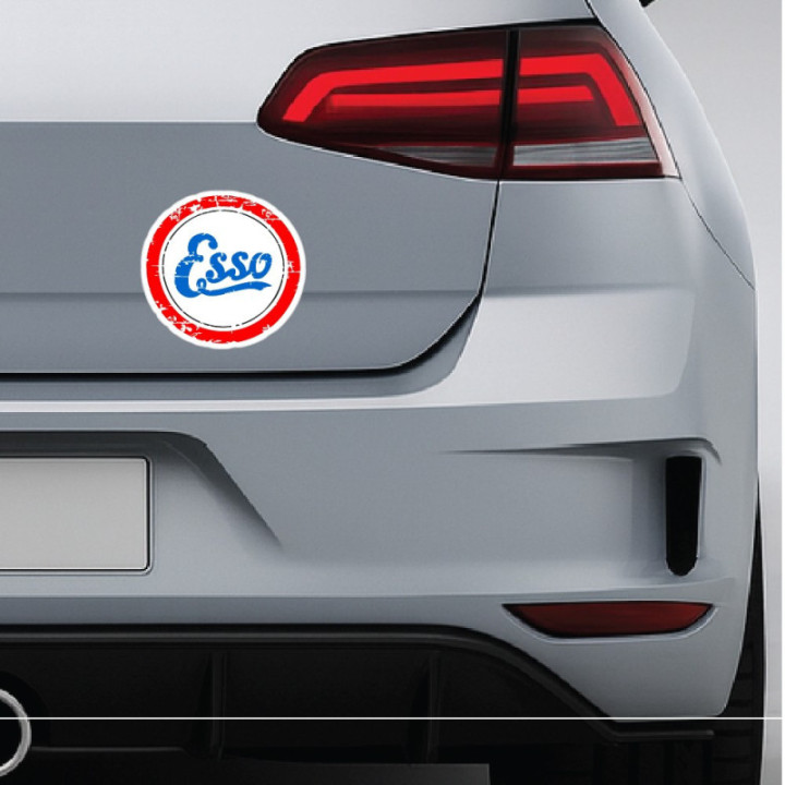 2x Esso Style 6 Stickers Decals - DecalsHouse