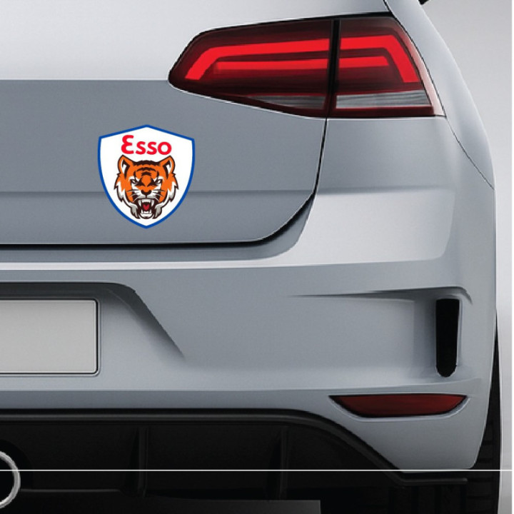 2x Esso Tiger Badge Stickers Decals - DecalsHouse