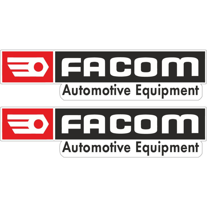 Facom Tools Stickers – Mechanic Garage Motorsport Decals (2-Pack)