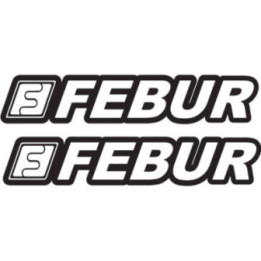 2x Febur Stickers Decals - DecalsHouse