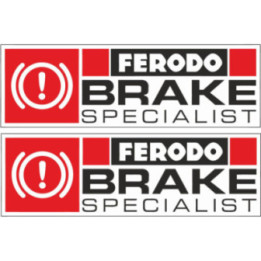 2x Ferodo Brake Specialist Stickers Decals - DecalsHouse