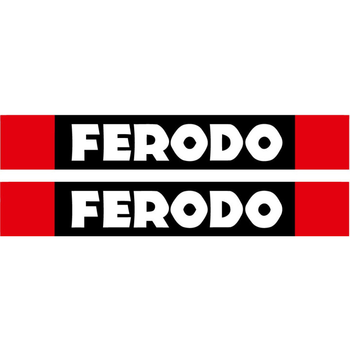 Ferodo Racing Stickers – Motorsport Brake Sponsor Decals (2-Pack)