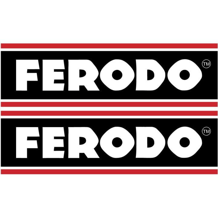2x Ferodo Style 2 Stickers Decals - DecalsHouse